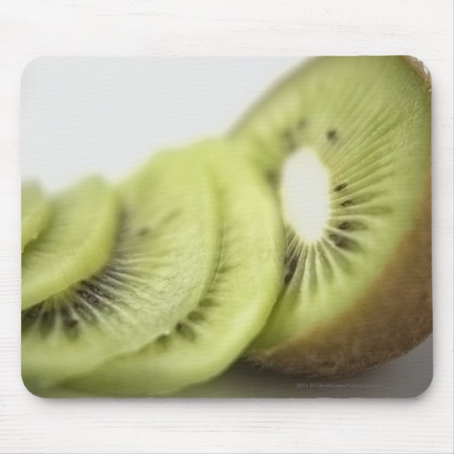 Close-up of kiwi slices mouse pad (Front)