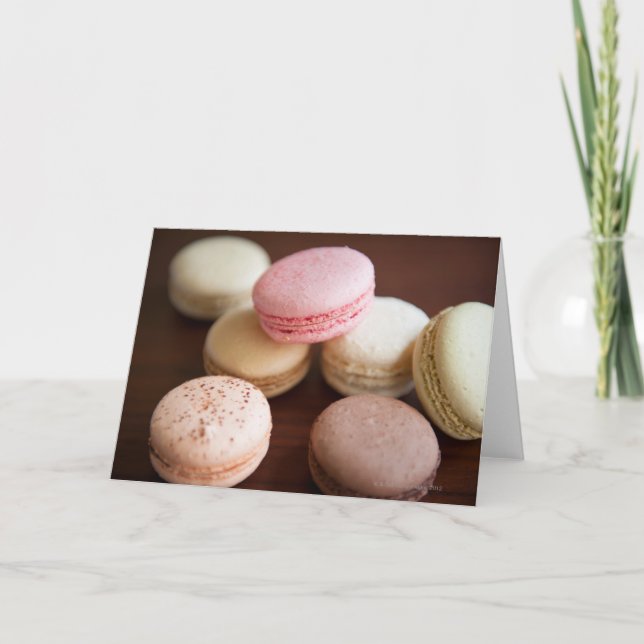 Close up of Macaroons Card (Front)
