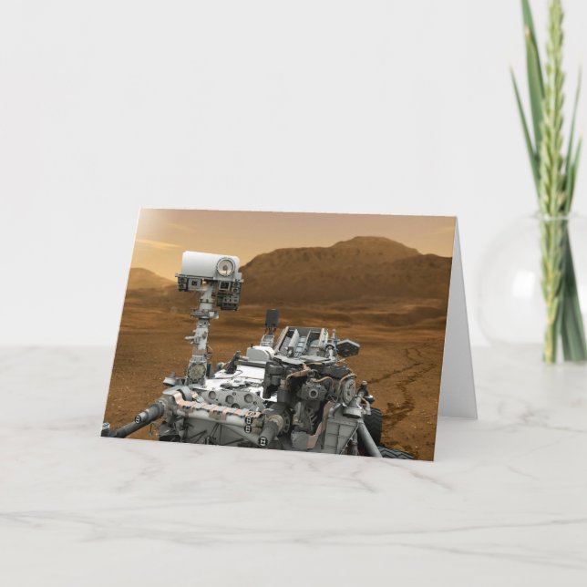 Close-up of Mars Curiosity Rover Card (Front)