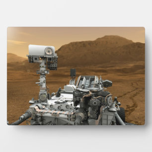 Close-up of Mars Curiosity Rover Plaque