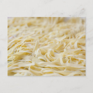 Close up of pasta noodles postcard