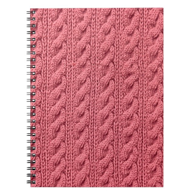 Close-up of pattern of sweater texture. notebook (Front)
