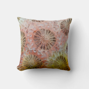 Close Up Of Pink Coral Cushion
