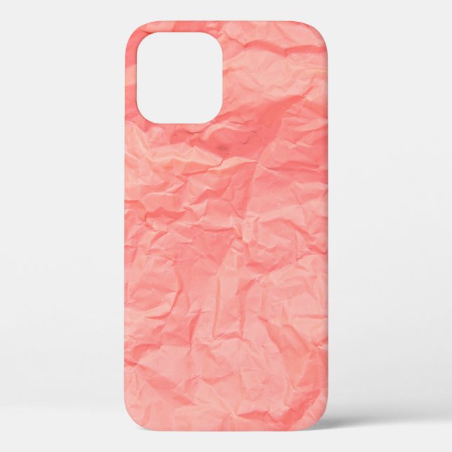 Close up of pink wrinkle crumpled old with paper p Case-Mate iPhone case (Back)
