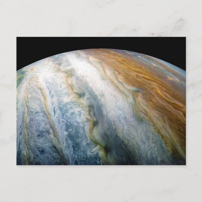 Close up of Planet Jupiter from Juno flyby (2017) Postcard (Front)