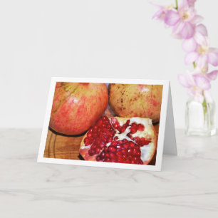 Close-up of Pomegranate Fruit Card
