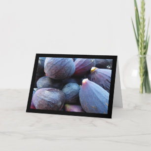 Close up of Purple Fig Fruit Card