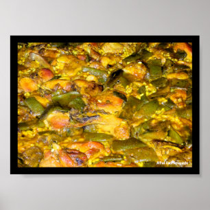 Close up of Spanish Paella Poster