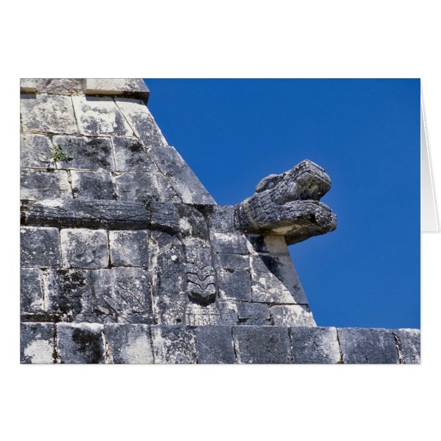Close up of stones making an ancient Mayan (Front Horizontal)