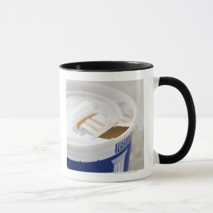Close up of take out coffee mug