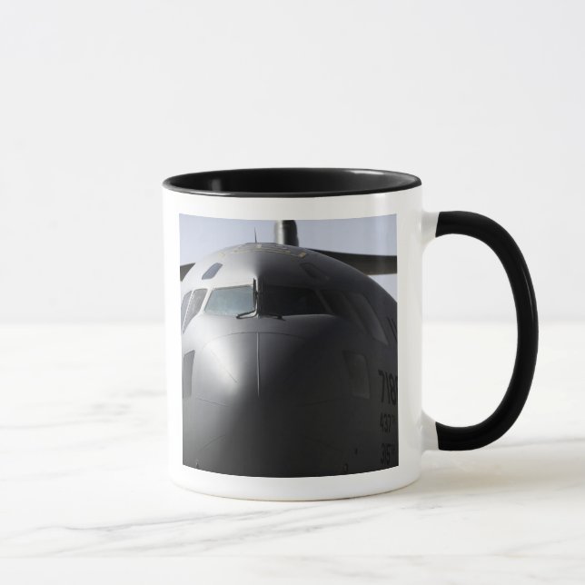 Close-up of the front of a C-17 Globemaster III Mug (Right)