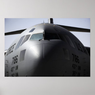 Close-up of the front of a C-17 Globemaster III Poster