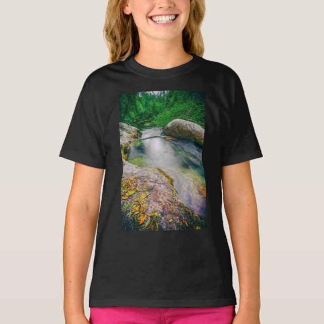 Close-up of the pond upstream the waterfall T-Shirt (Front)