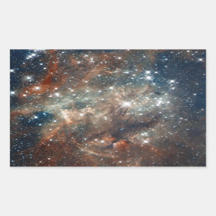 Close-up of the Tarantula Nebula Rectangular Sticker