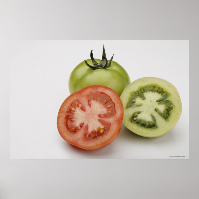 Close-up of three tomatoes poster (Front)