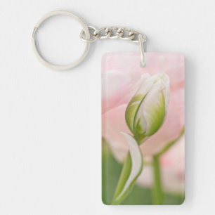 Close-up of tulip and bud key ring