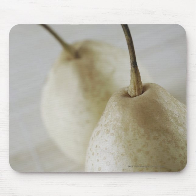 Close-up of two pears mouse pad (Front)