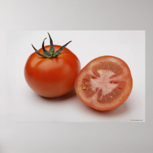 Close-up of two tomatoes poster