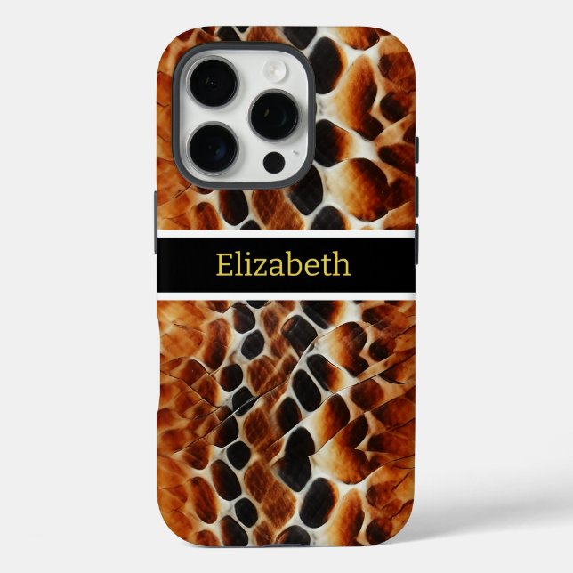 Close-up of venomous snakeskin patterns Case-Mate iPhone case (Back)