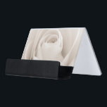Close up of White Rose Petals Desk Business Card Holder<br><div class="desc">close up of white rose petals © and ® Bigstock® - All Rights Reserved.</div>