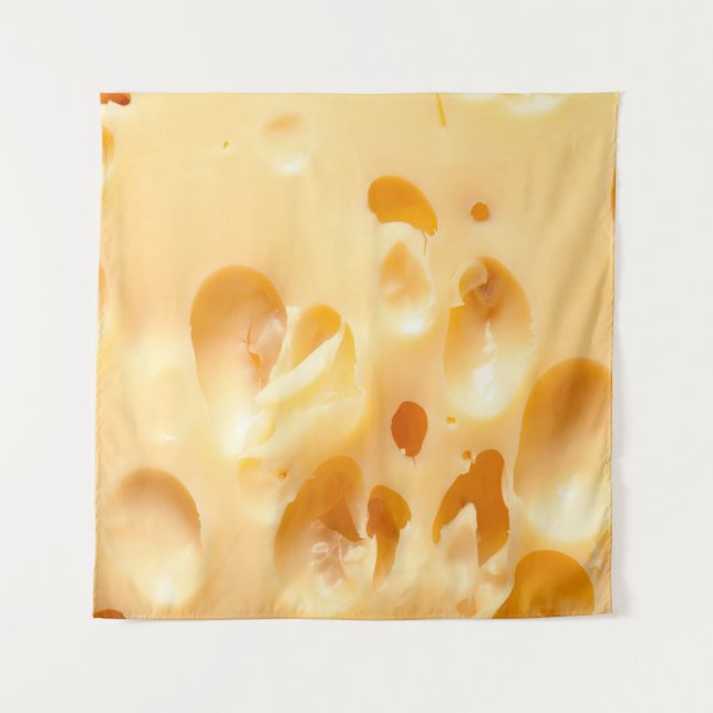 Close up of yellow cheese. This file is cleaned an Tapestry (Front)