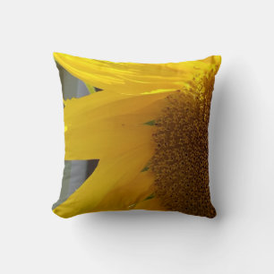 Close Up of Yellow Sunflower Cushion
