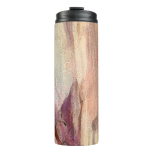 Close up oil paint abstract background. Art textur Thermal Tumbler