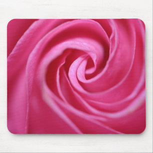 Close up on a pink rose mouse pad