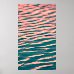 Close-up photo of calm body of w poster