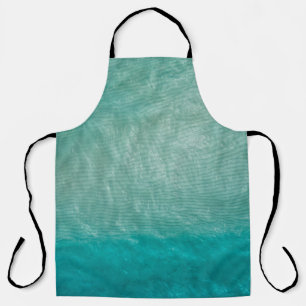 Close up photo of green cloth apron