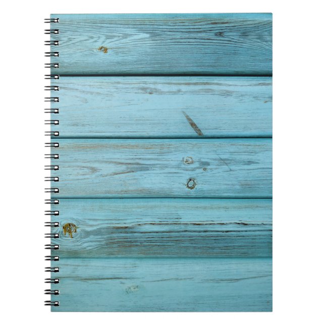 CLOSE-UP PHOTO OF GREEN PLANKS NOTEBOOK (Front)