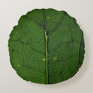 Close up photo of leaf round cushion