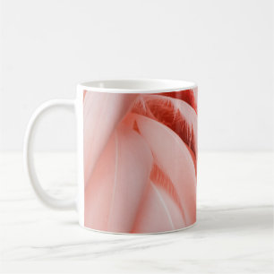 CLOSE UP PHOTOGRAPHY OF A PINK BIRD COFFEE MUG