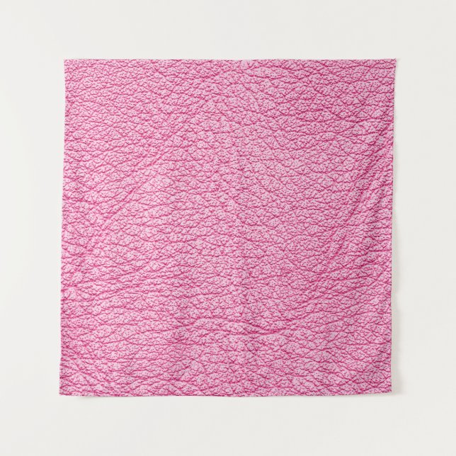 Close-up pink leather, textured background. tapestry (Front)