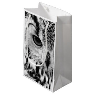 Close Up Portrait Of Eurasian Eagle-owl Small Gift Bag