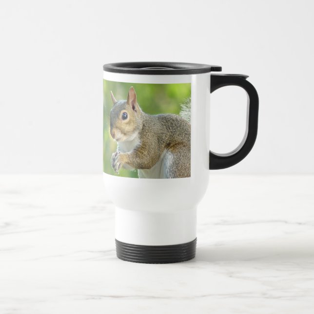 Close Up Squirrel Travel Mug (Right)