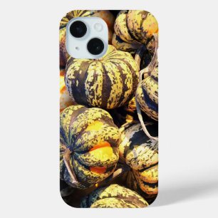 Close Up Stripey Pumpkins iPhone 15 Case