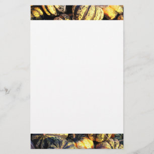 Close Up Stripey Pumpkins Stationery