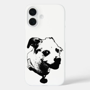 Close‑Up Terrier Mix Art iPhone Case