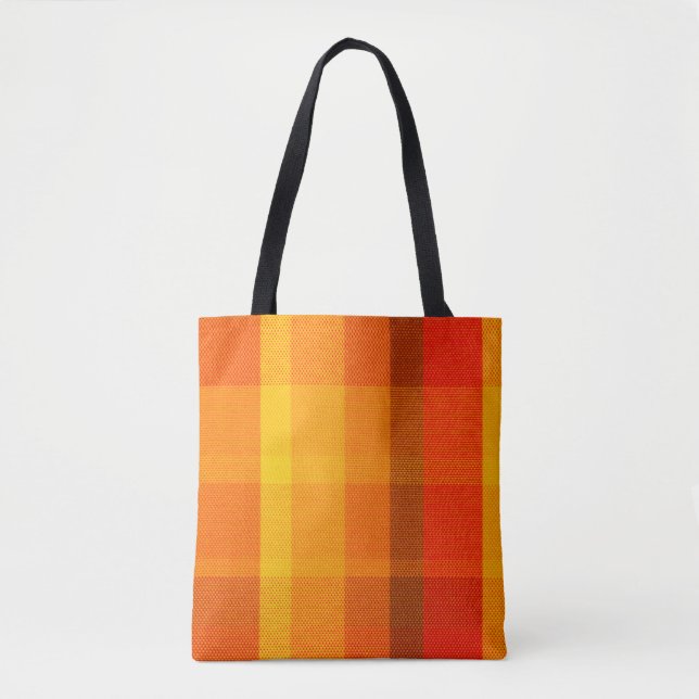 close-up texture with a chequered cloth  tote bag (Front)