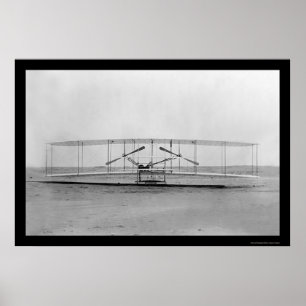 Close-Up Vew of a Wright Brother's Aeroplane 1911 Poster