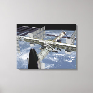 Close up view of the Shuttle docked Canvas Print