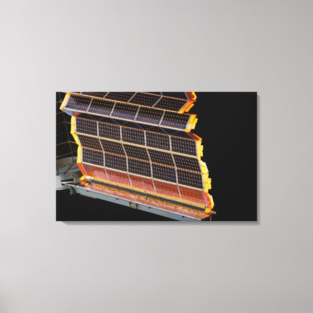 Close-up view of the solar arrays canvas print (Front)