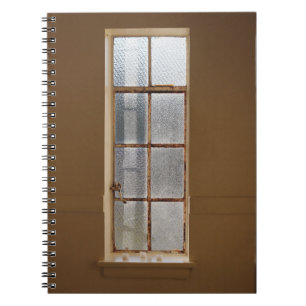 CLOSED CLEAR GLASS 8-PANEL WINDOW NOTEBOOK