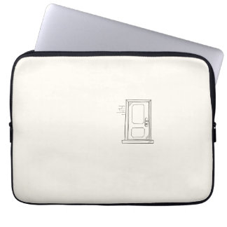 Closed Door/ Calm Line Art/ Electronics Bag