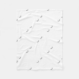 Closed eyes, just eyelashes fleece blanket