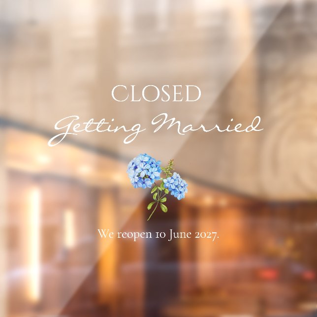 Closed Getting Married Floral Wedding  (Sheet 2)