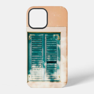 Closed green wooden door iPhone 12 case