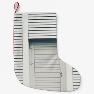 CLOSED LOUVER DOOR SMALL CHRISTMAS STOCKING