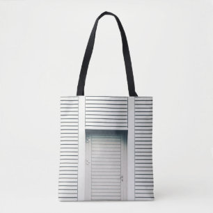 CLOSED LOUVER DOOR TOTE BAG